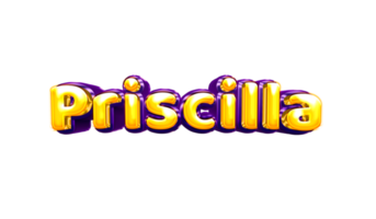 nomi elio Palloncino aria brillante giallo bambino nuovo Nato font stile 3d priscilla png