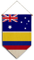 bandiera relazione nazione sospeso tessuto viaggio immigrazione consulenza Visa trasparente Australia Colombia png