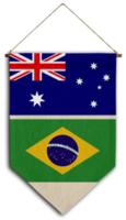 bandera relación país colgando tela viaje inmigración consultoría visa transparente australia brasil png