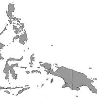 Guam on world map. Vector illustration.