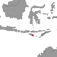 East Timor on world map. Vector illustration.