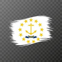 Rhode Island state flag in brush style on transparent background. Vector illustration.