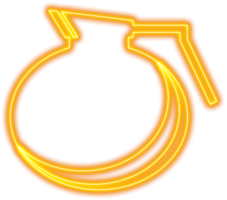 leuchtendes neon kaffeekessel symbol symbol transparent png