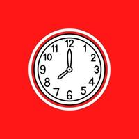 time clock isolated icon vector illustration design