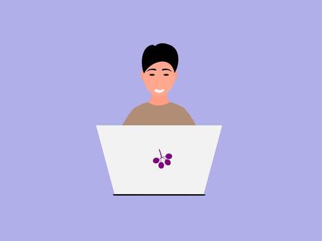 ilustración de vector de codificación de diseño plano