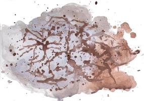 abstract watercolor blot isolated on white background photo