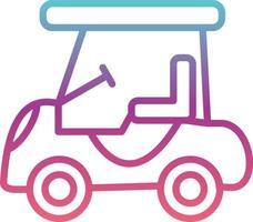 Golf Car Vector Icon