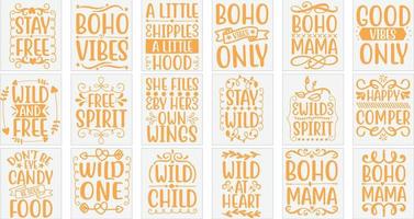 Boho Svg Design Bundle vector