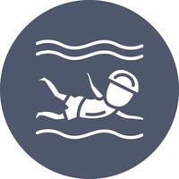 Swimmer Vector Icon