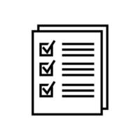 To do list document icon vector