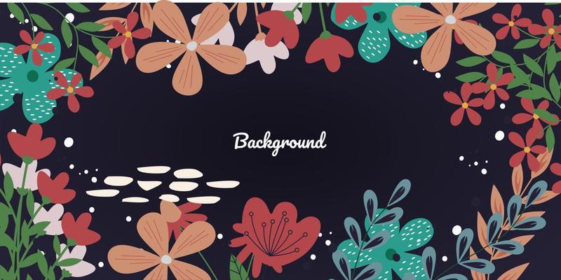 Creative universal artistic floral background. Hand Drawn doodle textures. Trendy Graphic Design for banner, cover, invitation, poster, card, placard, brochure or header