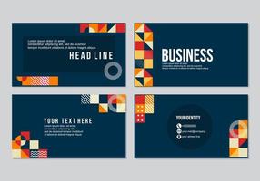 Powerpoint business presentation templates set. Use for modern presentation background, brochure design, website slider, landing page, annual report, company profile, social media banner. vector