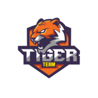 time esport do logotipo do tigre png