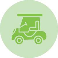 Golf Car Vector Icon