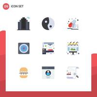 9 Creative Icons Modern Signs and Symbols of billboard ad computer scanner oncology Editable Vector Design Elements