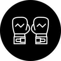 icono de vector de guantes de boxeo