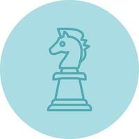 icono de vector de caballero de ajedrez