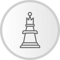 icono de vector de reina de ajedrez