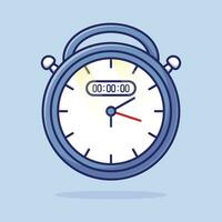 Stopwatch simple cartoon illustration. Goods concept. isolated background vector