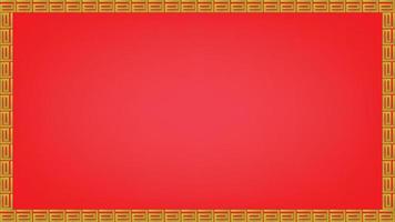 Chinese New Year Background Template. Happy lunar year frame background vector in 4K ratio. suitable for ad poster background.