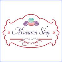 macaroon shop macaroon bakery vector