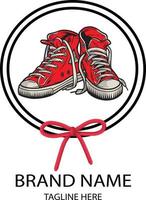 logotipo de zapato moderno, diseño de vector de plantilla de logotipo de zapatillas.