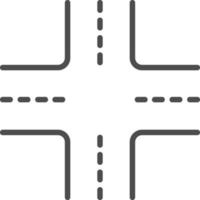 Crossroad Vector Icon