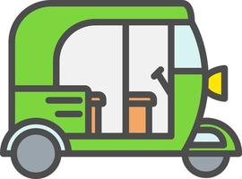 Rickshaw Vector Icon