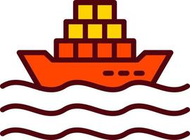 Cargo Ship Vector Icon