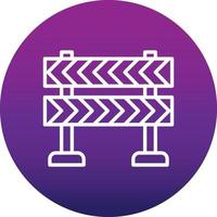 Road Block Vector Icon