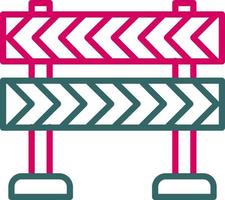 Road Block Vector Icon