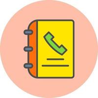 Phone Book Vector Icon