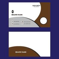 Corporate business card template vector