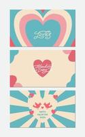 Valentine's day greeting background vector