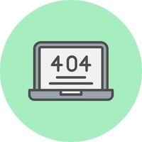 404 Error Vector Icon