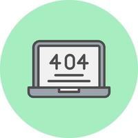 404 Error Vector Icon