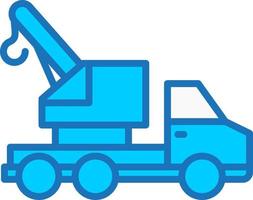 Crane Truck Vector Icon