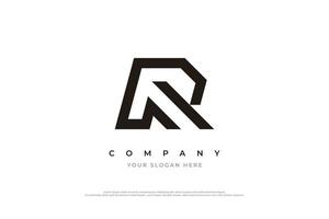 Minimal Letter R Logo Design Vector Template