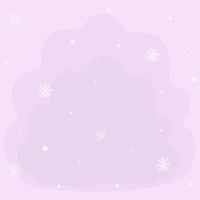 Falling snow, snowflakes on purple background. Illustration for printing, backgrounds, covers and packaging. Image can be used for greeting cards and textile. Isolated on white background. vector