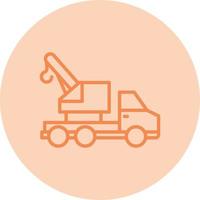 Crane Truck Vector Icon