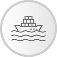 Cargo Ship Vector Icon