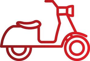 icono de vector de scooter