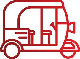 Rickshaw Vector Icon