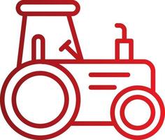 icono de vector de tractor