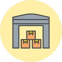 Warehouse Vector Icon