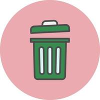 icono de vector de basura