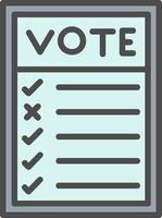 Ballot Paper Vector Icon