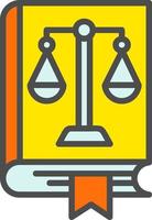 Law Book Vector Icon