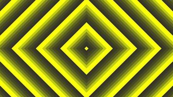 Yellow bold square simple flat geometric on dark grey black background loop. video