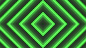 quadrado em negrito verde plano geométrico simples em loop de fundo preto cinza escuro. video